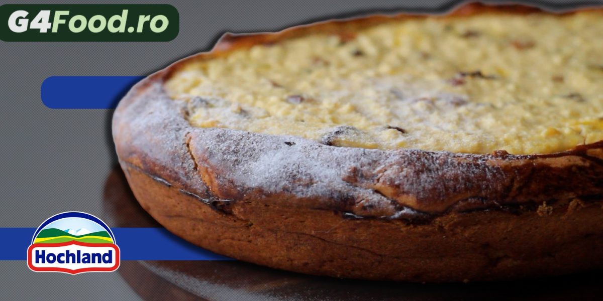 Dulce tradiție: Plăcintă cu brânză de vaci, aluat dospit și savoare cremoasă!