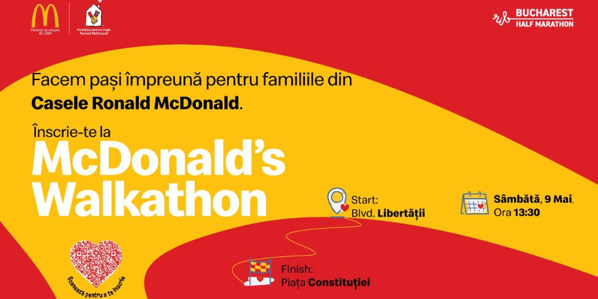 McDonald’s lansează o cursă caritabilă pentru copiii internați în spital