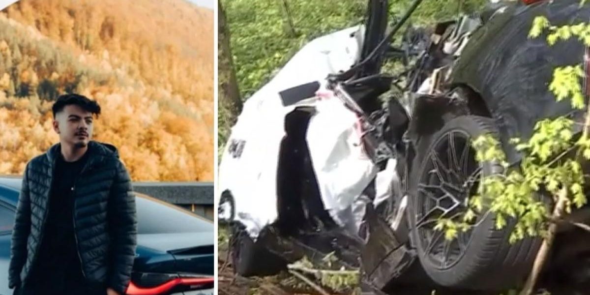 Accident TERIBIL în Snagov: Au rupt copacul cu mașina, viteză 140 km/h!