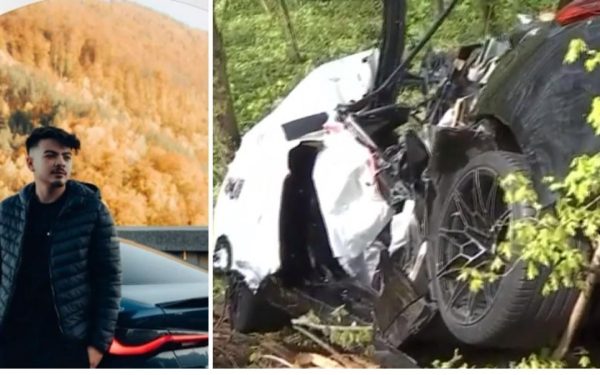 Accident TERIBIL în Snagov: Au rupt copacul cu mașina, viteză 140 km/h!