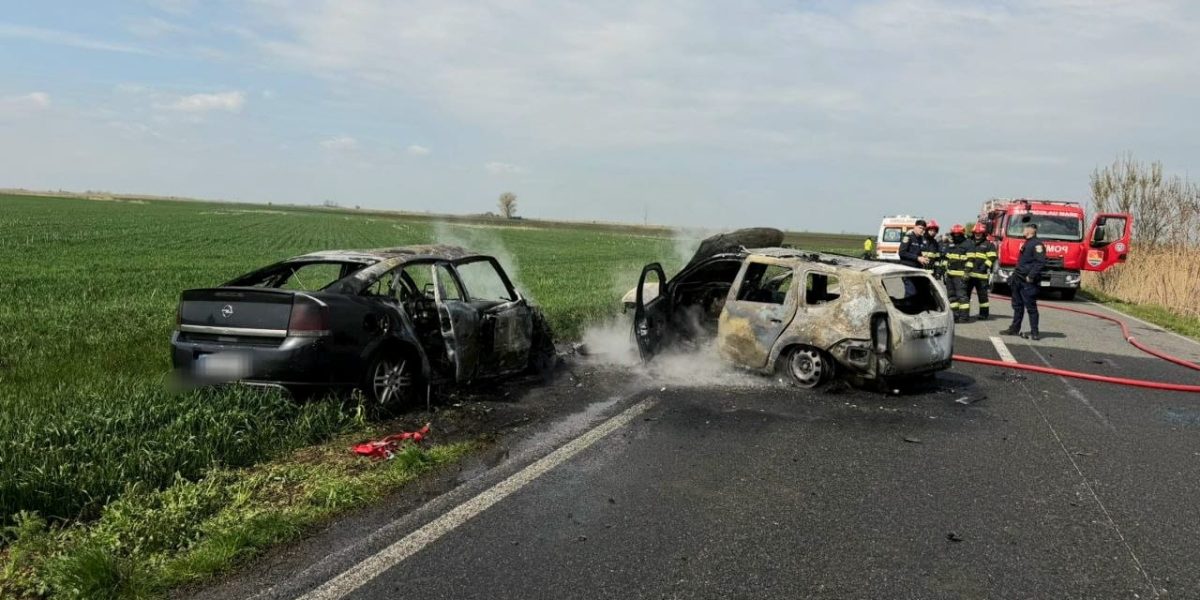 Accident TERIBIL în Timiș: O femeie a murit, trei răniți!