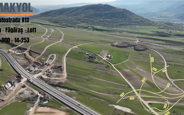 A13 Sibiu-Făgăraș: Cum avansează lucrările la nodul rutier-gigant din România