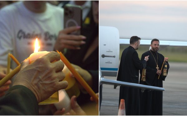 Lumina Sfântă a ajuns la București: Gândul transmite LIVE de la Otopeni
