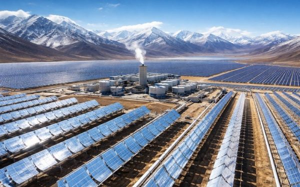 China a început construcția uneia dintre cele mai mari centrale de energie regenerabilă din lume, la o altitudine record în Tibet China a demarat formal construcția uneia dintre cele mai ambițioase instalații de energie regenerabilă globale, amplasată în regiunea autonomă Tibet, la un altimetru de aproximativ 4.550 de metri