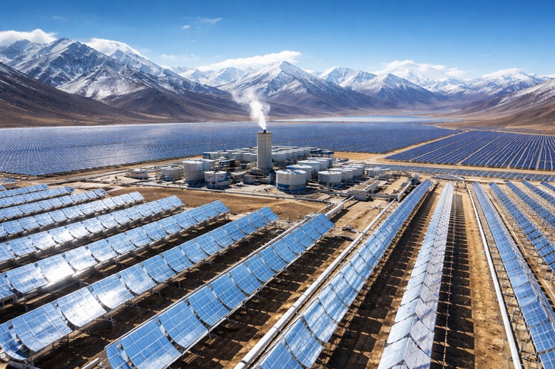 China a început construcția uneia dintre cele mai mari centrale de energie regenerabilă din lume, la o altitudine record în Tibet China a demarat formal construcția uneia dintre cele mai ambițioase instalații de energie regenerabilă globale, amplasată în regiunea autonomă Tibet, la un altimetru de aproximativ 4.550 de metri