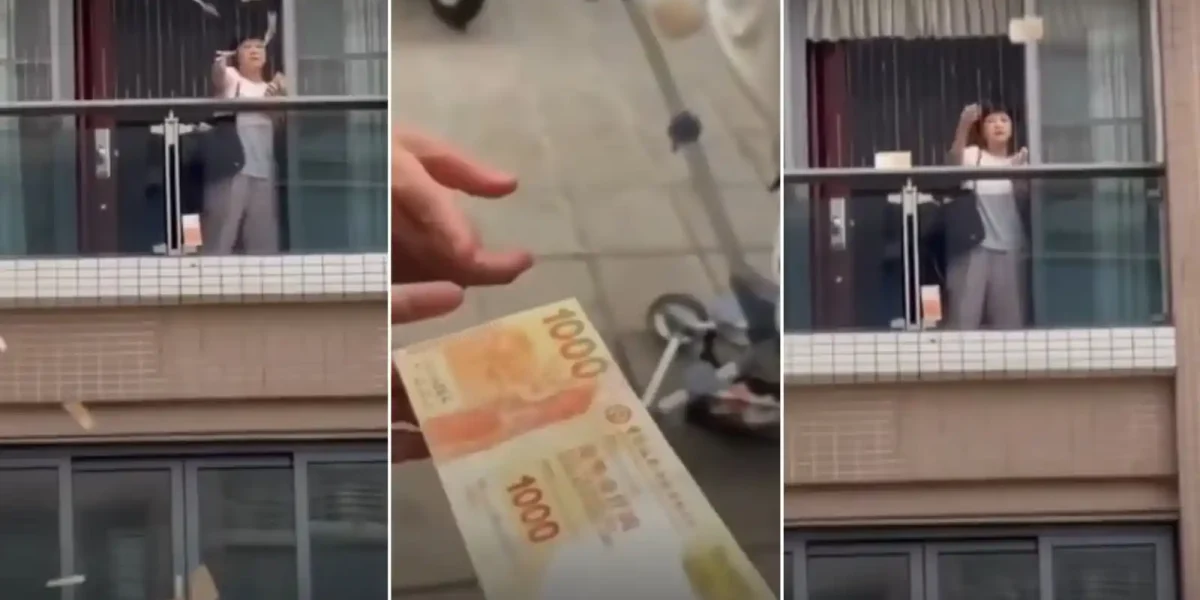 Femeie furioasă aruncă 160.000 dolari pe geam, după ceartă cu soțul