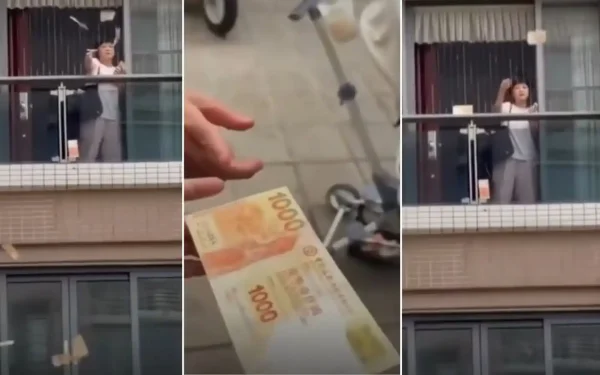 Femeie furioasă aruncă 160.000 dolari pe geam, după ceartă cu soțul