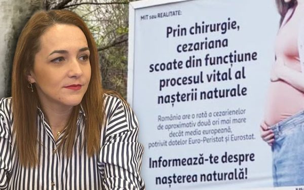 Senatoarea USR Cynthia Păun cere interzicerea nașterii naturale: Ce motive invocă