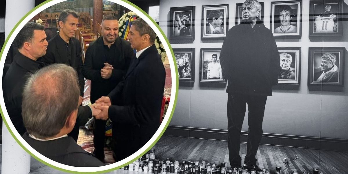 Simbolurile Galatei la înmormântarea lui Mircea Lucescu! Reacția când l-au văzut pe Hagi