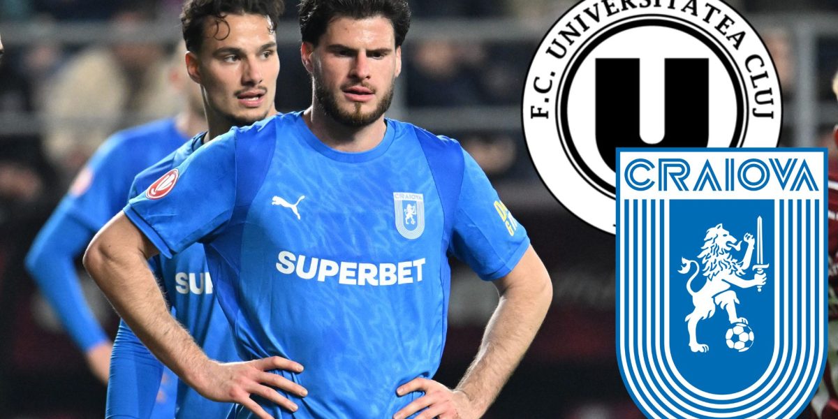 Băluță, OUT din U Cluj – Craiova 4-0: „Doar un mijlocaș disponibil”