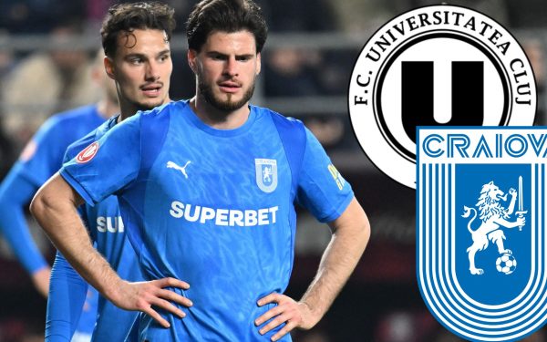 Băluță, OUT din U Cluj – Craiova 4-0: „Doar un mijlocaș disponibil”