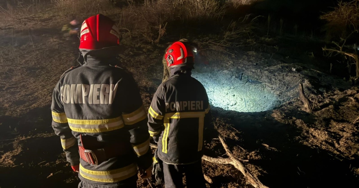 O dronă rusească s-a prăbușit pe teritoriul României, în județul Tulcea, în urma unor atacuri ale Rusiei asupra Ucrainei, în apropierea frontierei