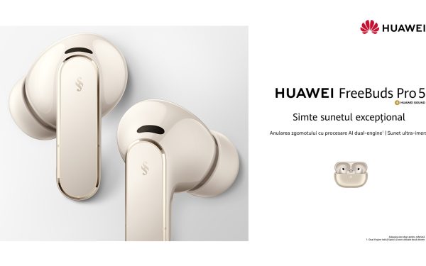 Huawei FreeBuds Pro 5: Sunet PERFECT, chiar și-n cea mai mare gălăgie! (P)