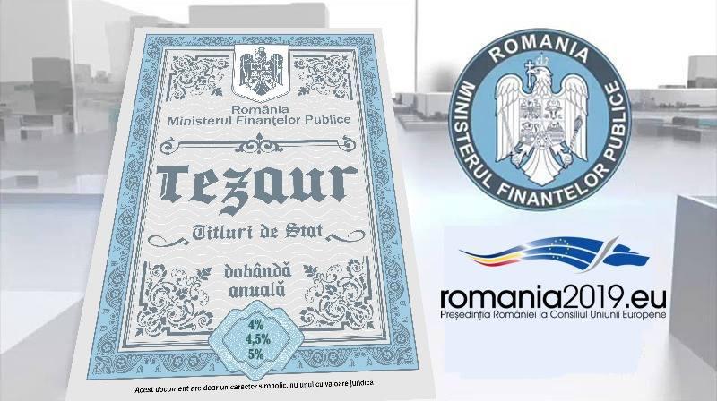 În perioada 6 aprilie 2026 – 8 mai 2026, românii pot investi în titlurile de stat Tezaur, oferite de Ministerul Finanțelor, cu maturități de 1, 3 și 5 ani și rate ale dobânzilor anuale de 6,50%, 7,00% și, respectiv, 7,50%