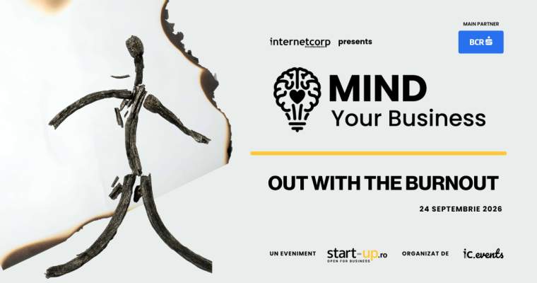 Evenimentul Mind your Business 2026 aduce în prim-plan problema burnout-ului în rândul antreprenorilor Anul acesta, evenimentul Mind your Business 2026 se focusează pe sănătatea mintală a antreprenorilor, punând accent pe tema burnout-ului, o problemă tot mai frecventă în ecosistemul business-ului românesc