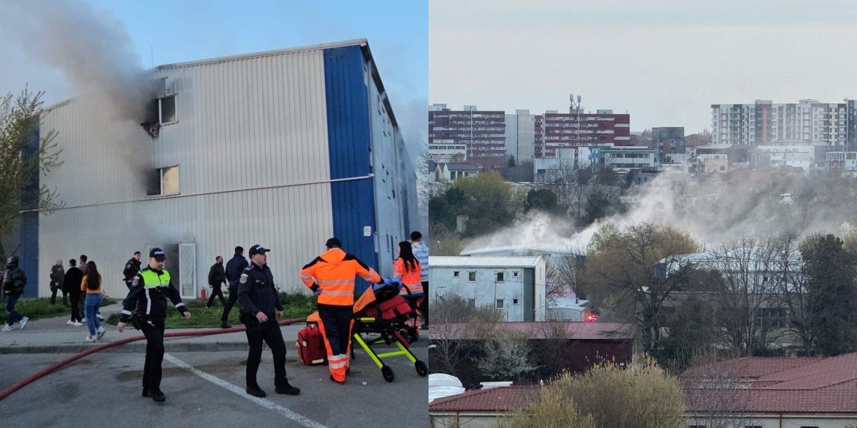 Incendiu violent în Constanța: Flăcările au mistuit un apartament din Henri Coandă