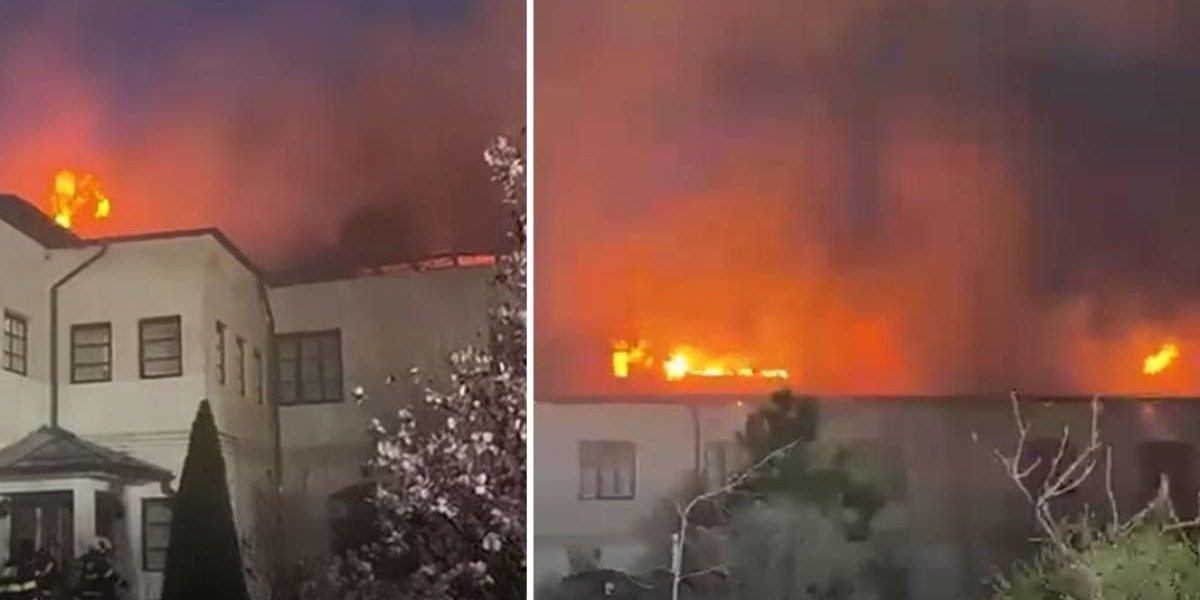 Incendiu la Mănăstirea Bistrița din Vâlcea: Pericol de explozie, butelii GPL înăuntru