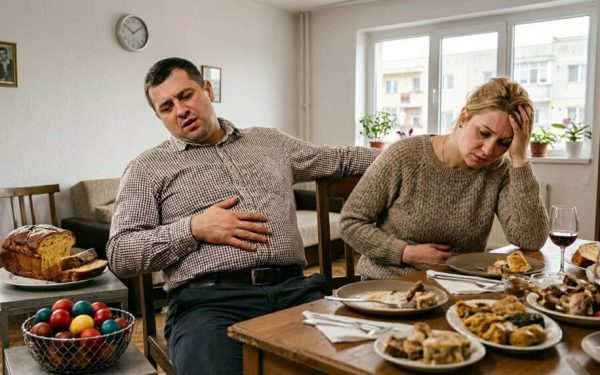 Ai mâncat copios de Paște? Corpul îți dă semnale clare. Când e cazul să vezi un medic