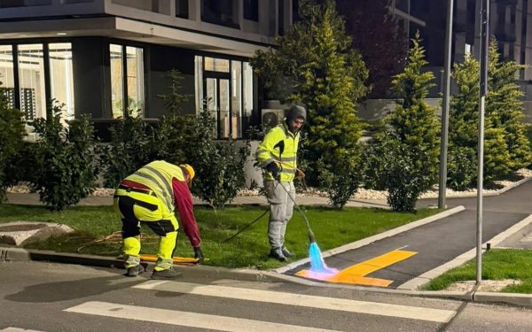 Marcaje tactile pentru nevăzători în Sectorul 6: Str. Amilcar Săndulescu, prima!