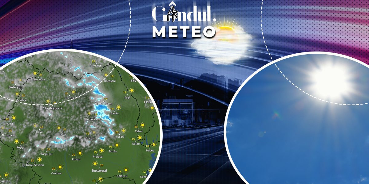 Unde se întorc ploile și unde vom avea 24 de grade, anunță ANM