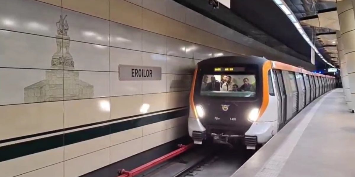 Noile trenuri destinate Magistralei 5 a metroului bucureștean se află în prezent în etapa de testare dinamică