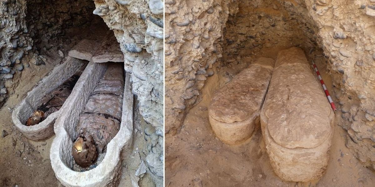 Mormânt ROMAN, vechi de 1600 de ani, descoperit în EGIPT. Iliada lui HOMER, pe un papirus