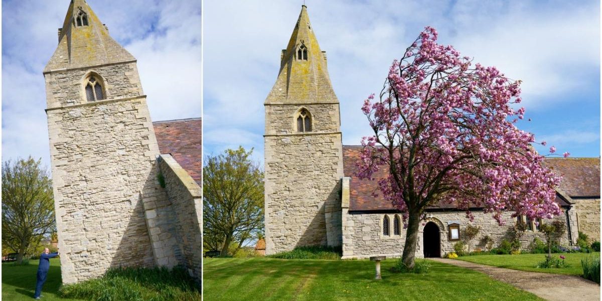 Biserică din Anglia, mai înclinată decât Turnul din Pisa. E pericol