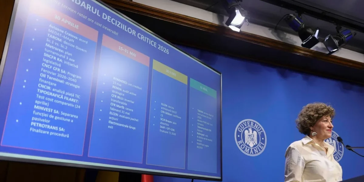 CFR Marfă intră în faliment, TAROM pe muchie de cuțit. METROREX, redresare. 8 companii, închidere