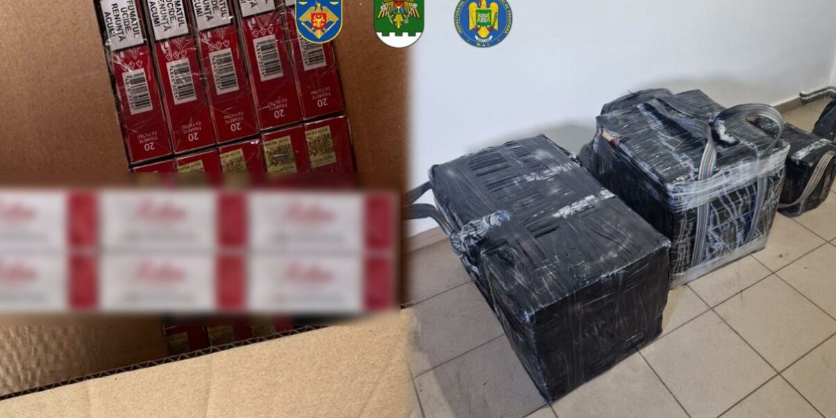 Rețea de contrabandă cu țigări, destructurată în Moldova cu ajutorul României