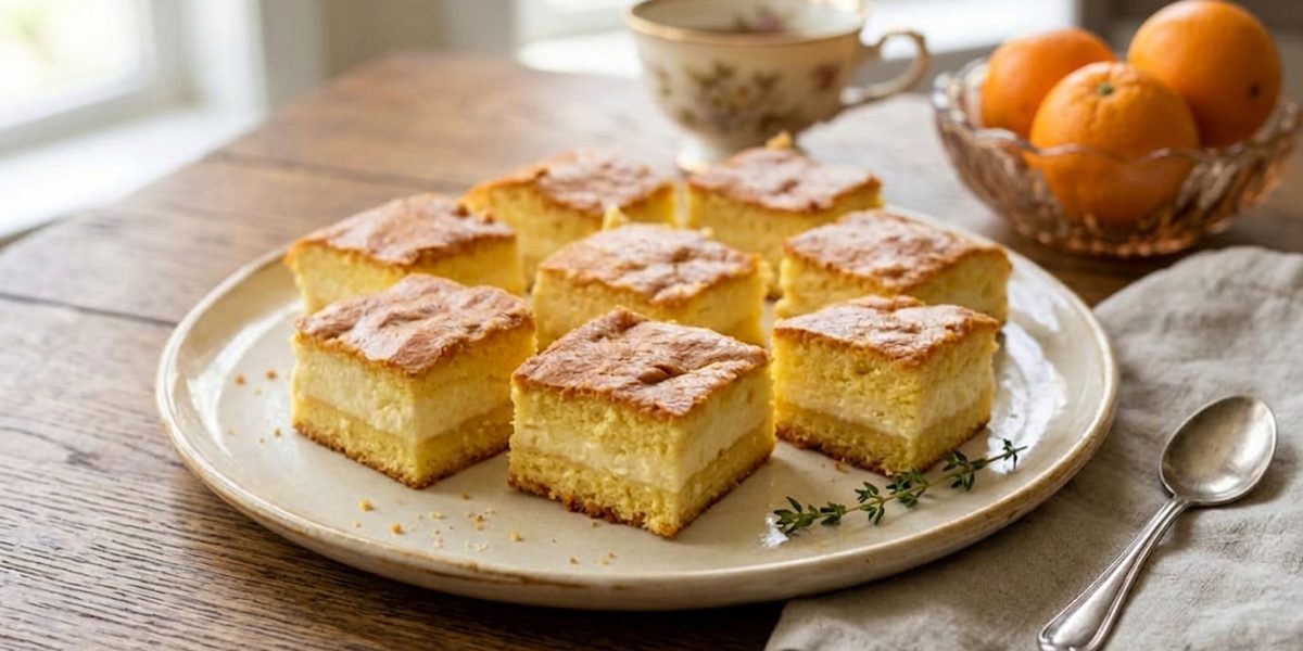 Prăjitură turnată cu Hochland Creme Clasic și portocale: Rețeta perfectă