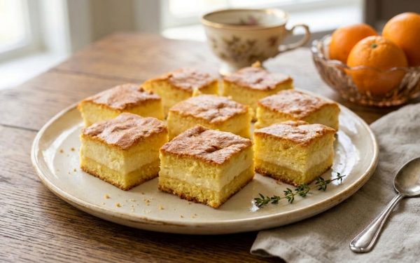 Prăjitură turnată cu Hochland Creme Clasic și portocale: Rețeta perfectă