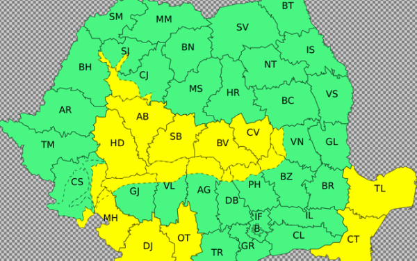 Vreme nebună în România: Ploi, vânt puternic și ninsori la munte!