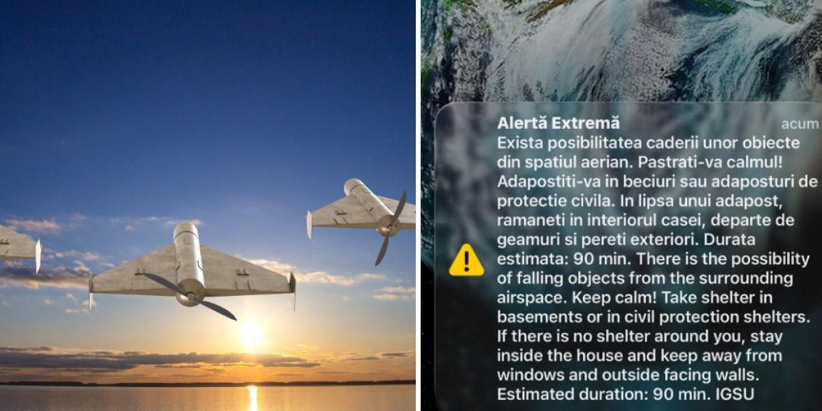 Atac cu drone rusești lângă România: RO-Alert în Tulcea