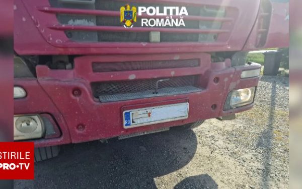 Șofer din Bihor, prins cu numerele acoperite: Cum a vrut să păcălească taxa de drum?