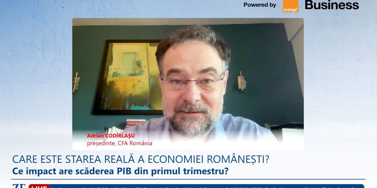 Recesiune la orizont: Adrian Codirlașu (CFA România) avertizează România