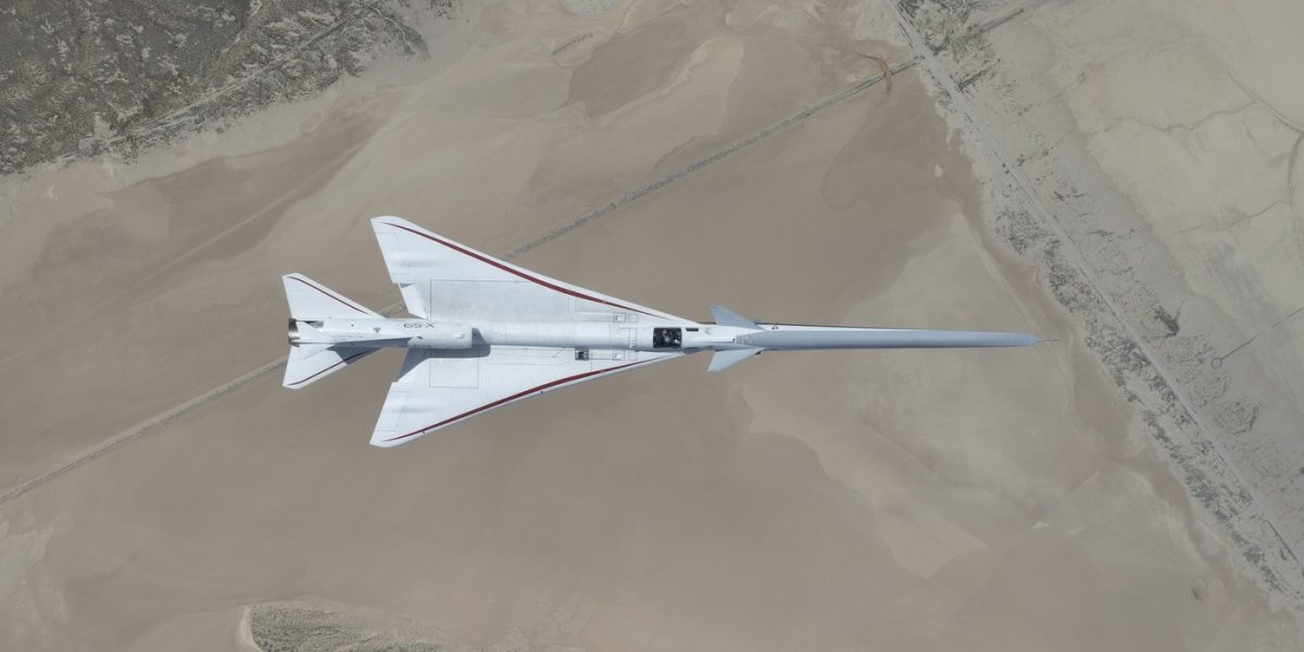 NASA uimește: Noi imagini spectaculoase cu avionul supersonic X-59 în zbor