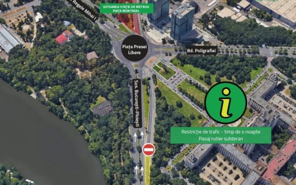Piața Presei Libere: Pasaj închis noaptea