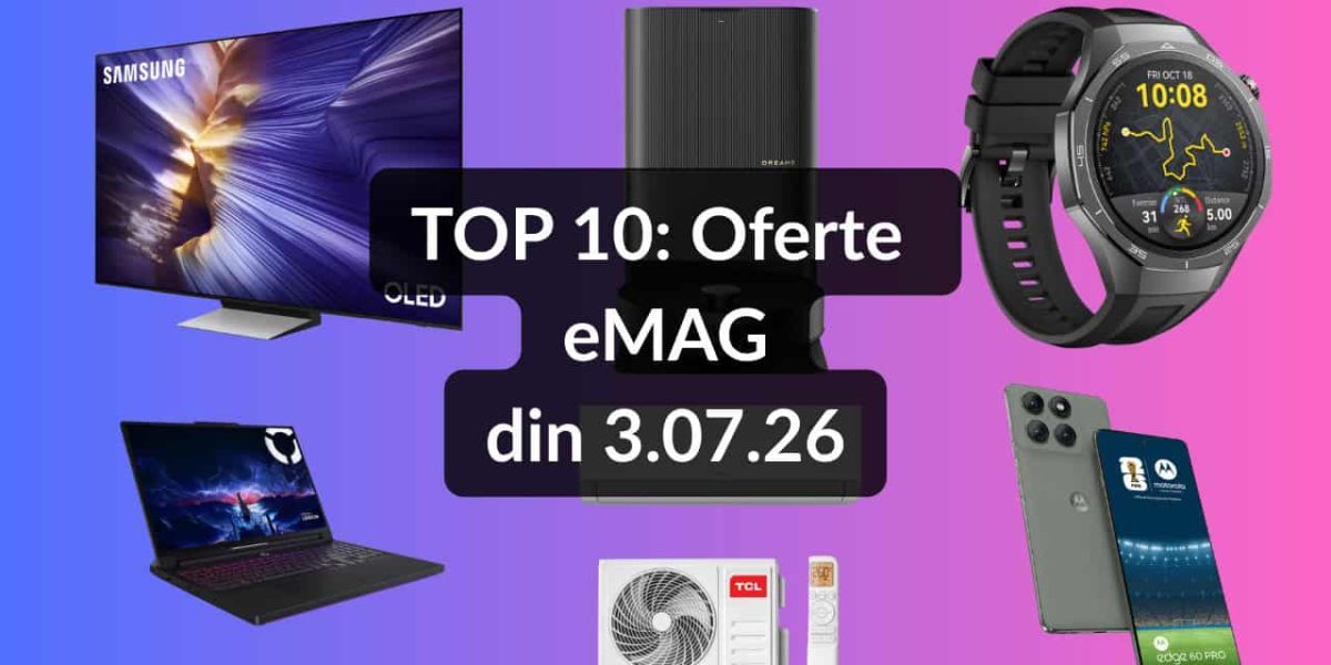 eMAG: Televizor 195 cm, RTX 5080 și multe altele super oferte