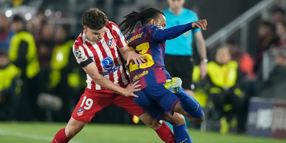 Agentul lui Kounde, în vizită la Barcelona