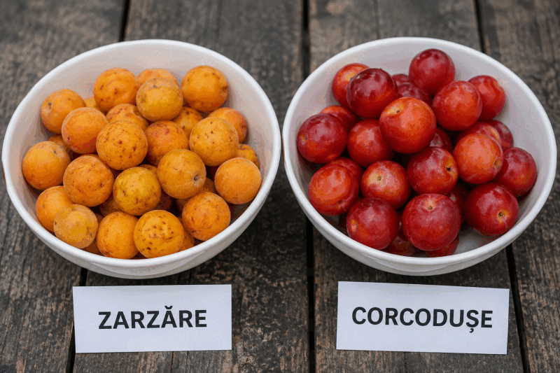 Zarzăre sau corcodușe: Ghid rapid să le deosebești