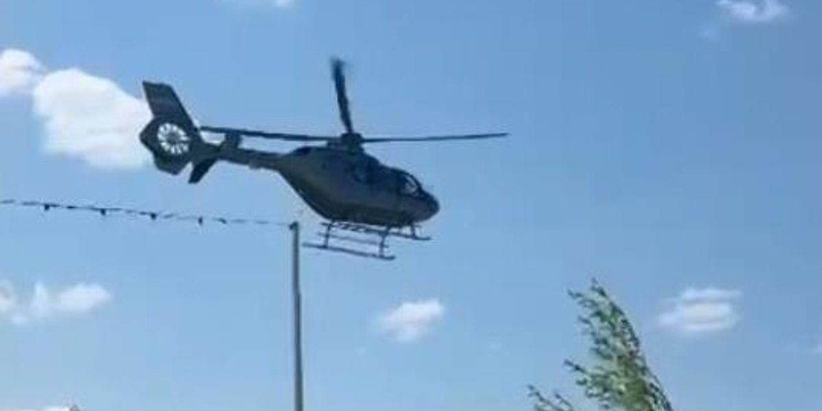 Elicopter de lux, aterizare ilegală la cai! Daune mari