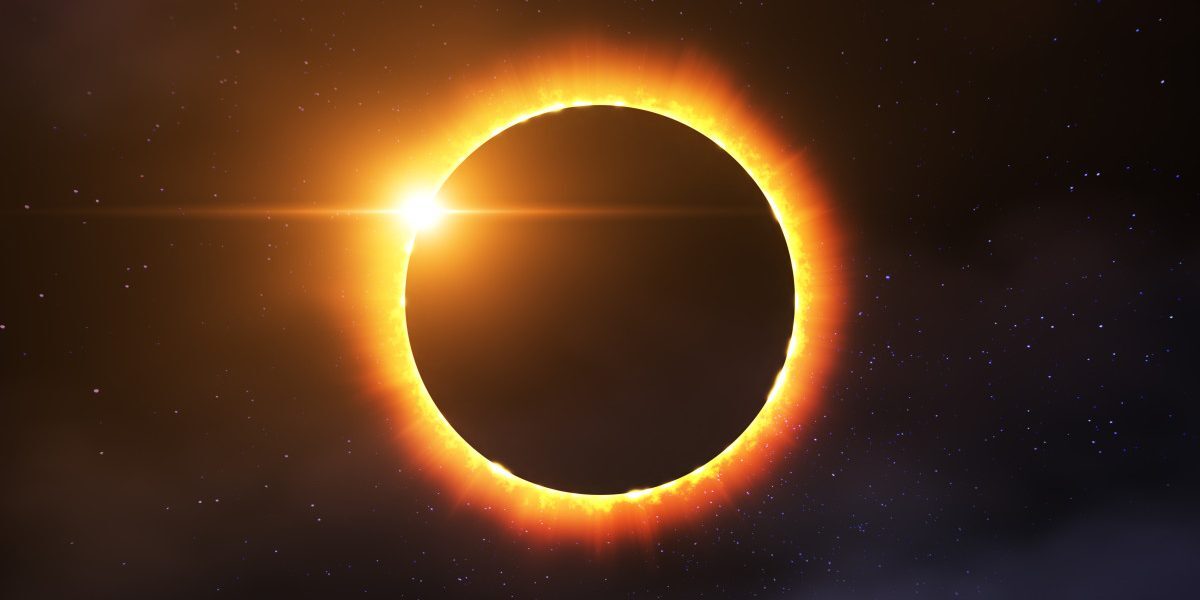 Eclipsa de Soare, văzută din spațiu de astronauți