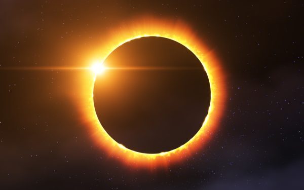 Eclipsa de Soare, văzută din spațiu de astronauți