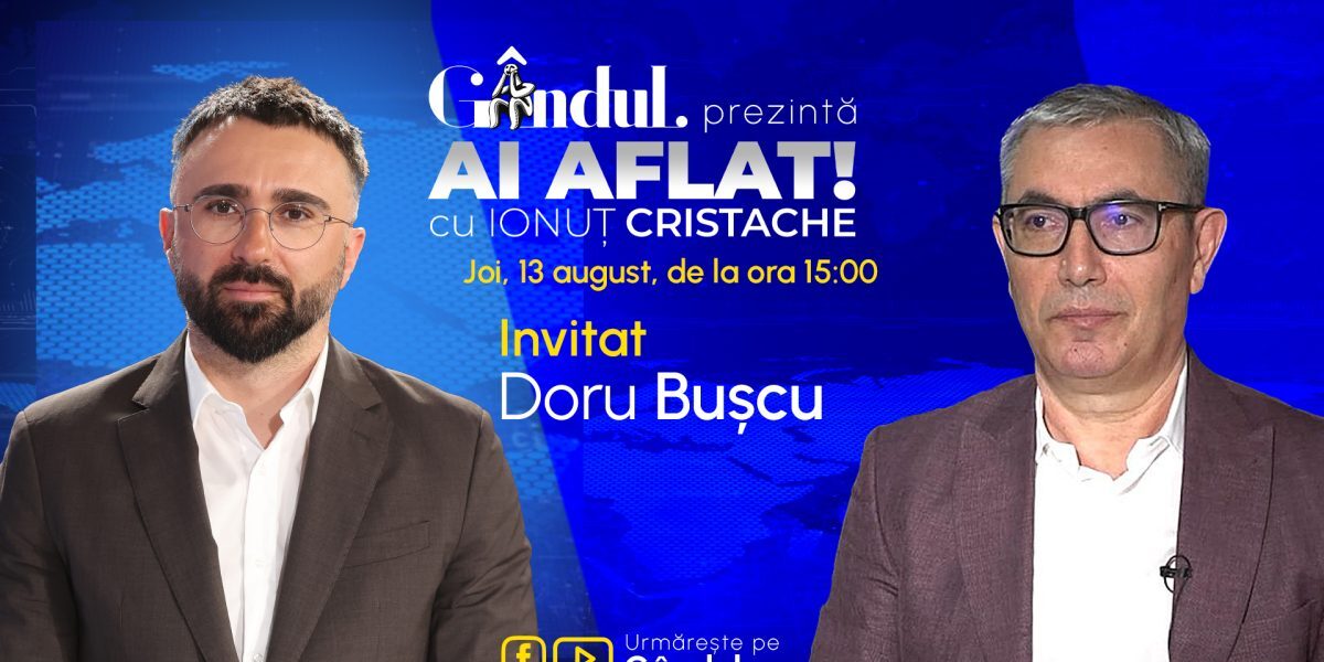 Cristache debutează live la Gândul cu Doru Bușcu