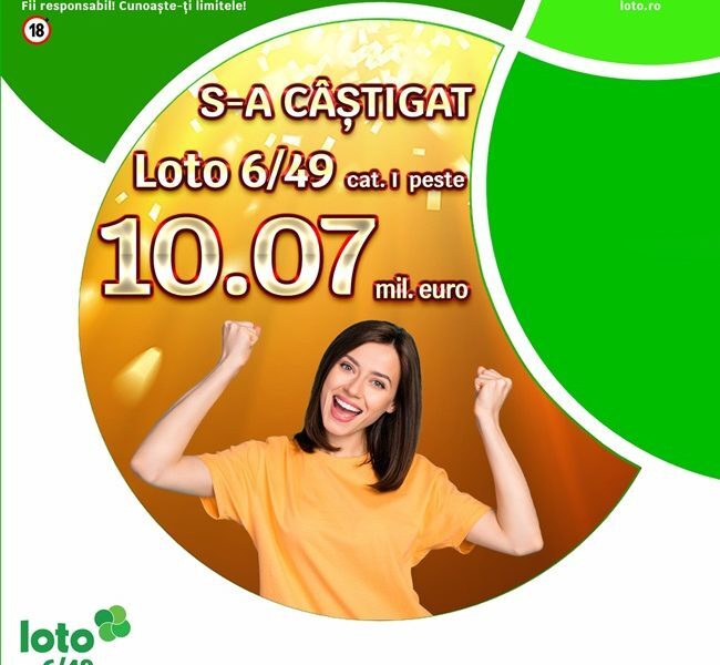 LOTERIA ROMÂNEASCĂ: Record istoric la 6/49, peste 52 de milioane lei câștigați
