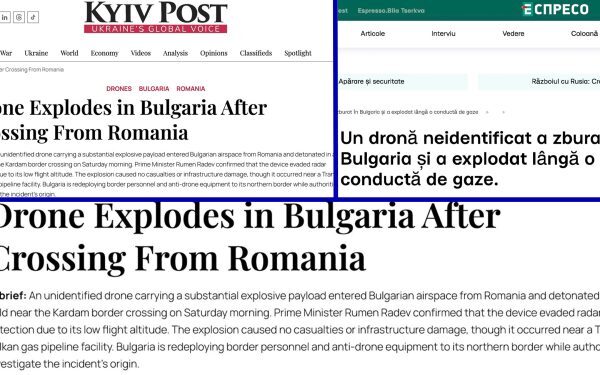 Presa ucraineană: Explozia dronei la granița cu România