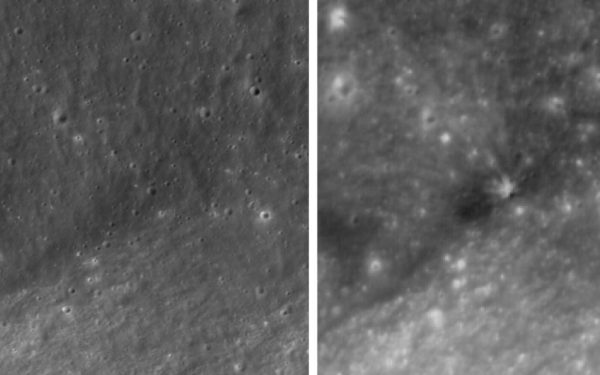 Nou crater pe Lună: Primele imagini după impactul SpaceX