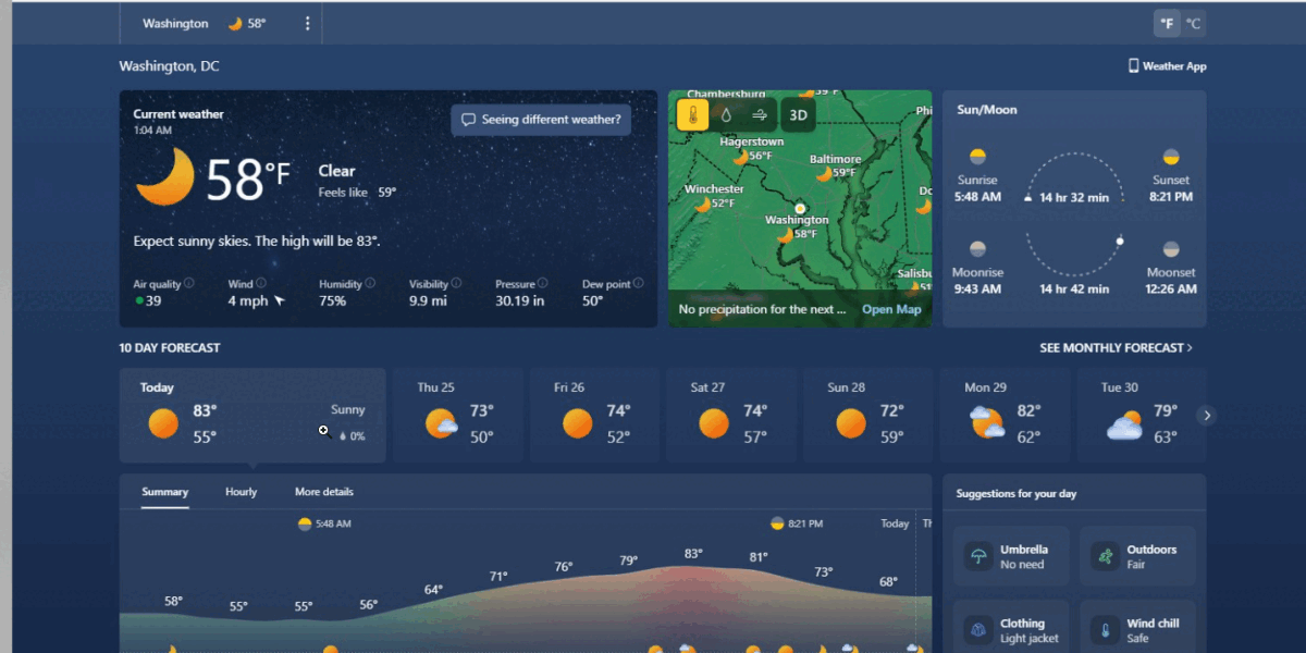 Windows 11: Aplicația de meteo, un uriaș consumator de RAM