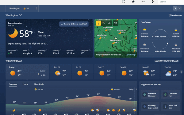 Windows 11: Aplicația de meteo, un uriaș consumator de RAM