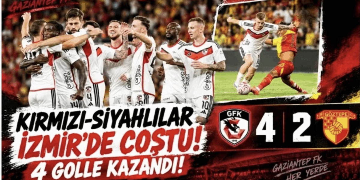 Gaziantep FK, spectacol de goluri la Izmir